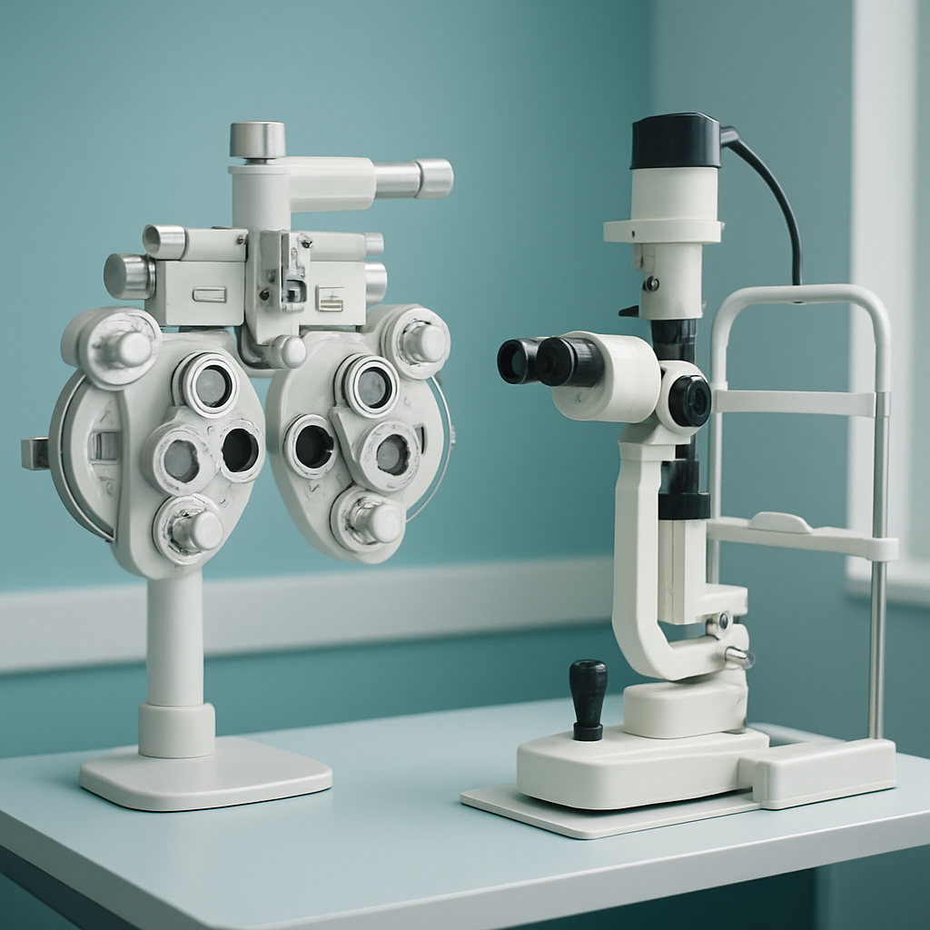 Modern ophthalmic examination equipment used at Comfort View